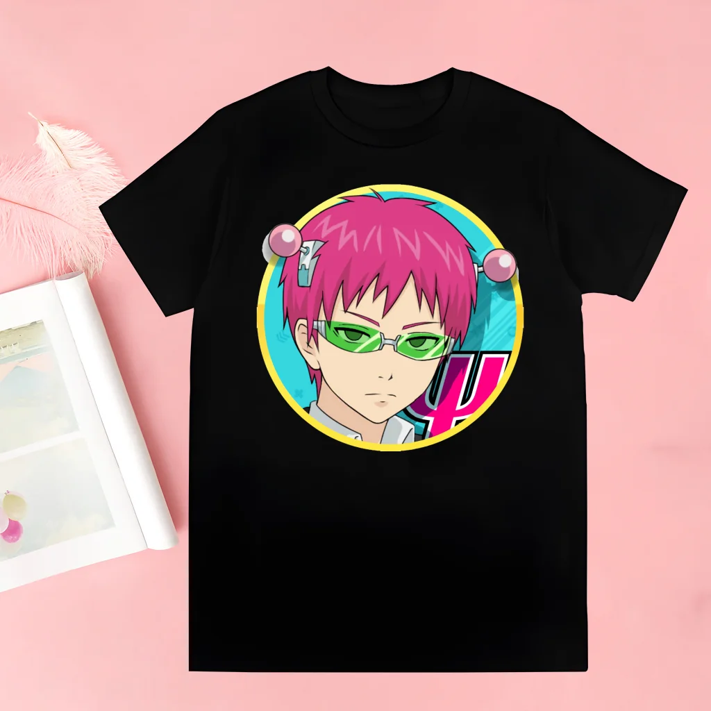 saiki k Shirt Novelty Men's Tshirt Cute Printing Shirt Mens Fashion T-Shirt For Men Casual Tops Short Sleeve