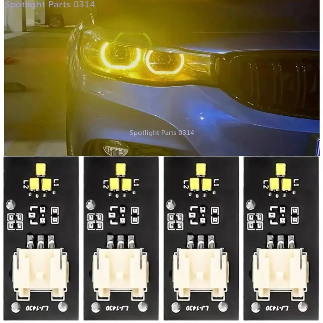 

For BMW 3 Series F30 F31 F34 2012-2016 CSL Yellow DRL Modules Board LED Daytime Running Light DRL Chip Car Accessories