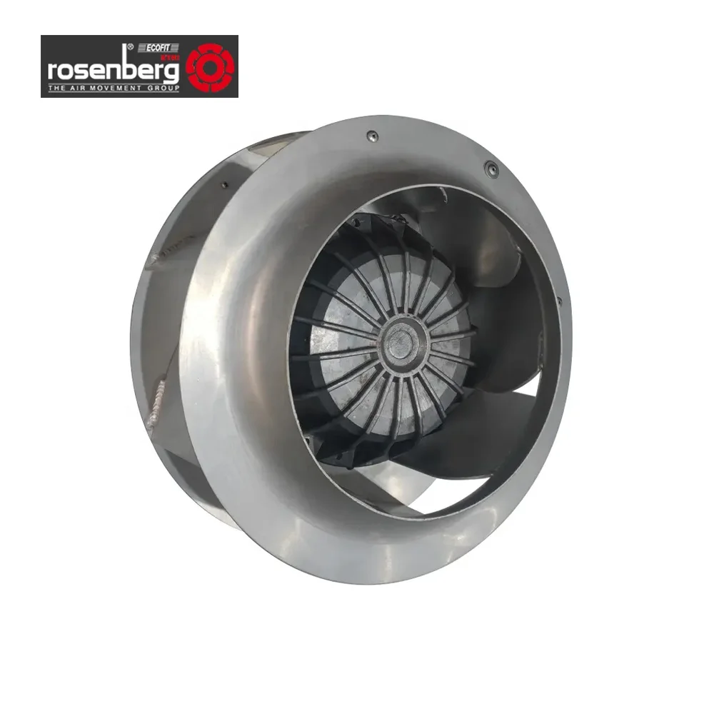 

Rosenberg DKHR315-2SW.098.6FA 400V AC 50HZ 1.52KW 2.55A 2750RPM IP54 FFU Fan Filter Unit Clean Room Centrifugal Cooling Fan