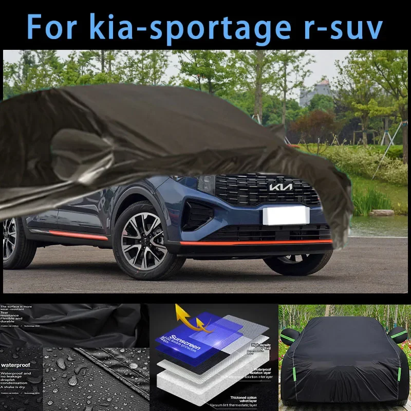 

For kia-sportage r-suv Outdoor Protection Full Car Covers Snow Cover Sunshade Waterproof Dustproof Exterior Car accessories