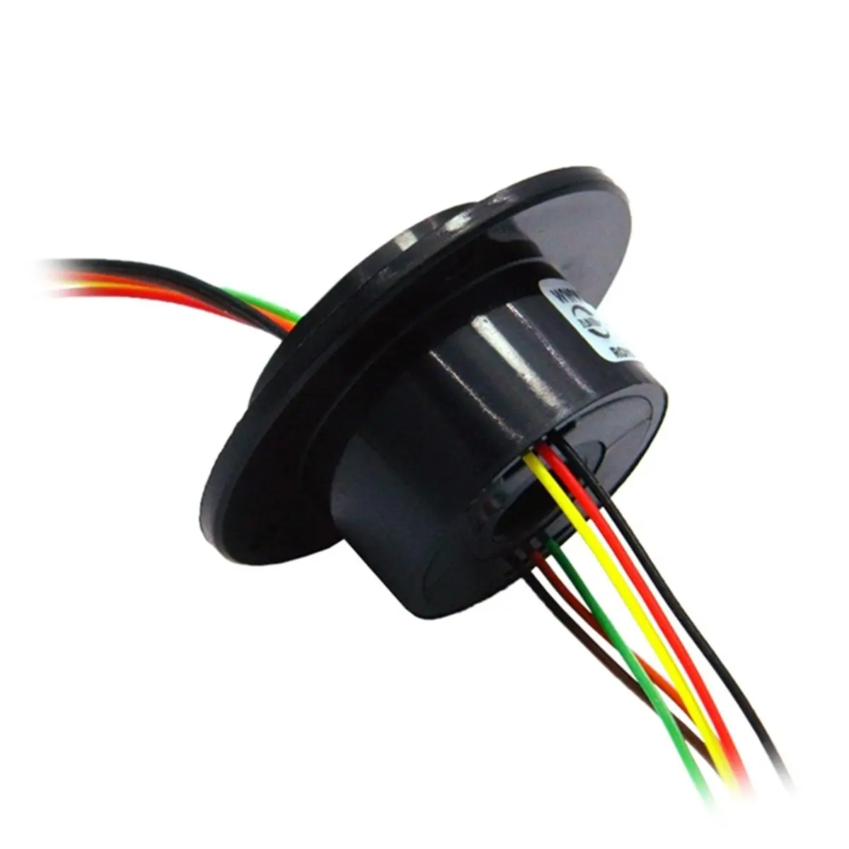 AA80 Mini Hole 10mm Hollow Slip Ring 6 Channels Wires 2A Conductive Electric Slipring Rotary Joint Connector 240V DC/AC