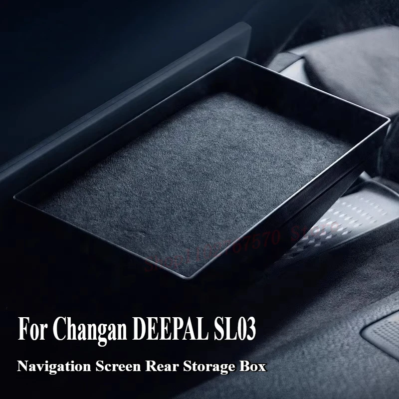 For Changan DEEPAL SL03 2022-2023 Dedicated Navigation Screen Rear Storage Box Car Interior Modification Accessories