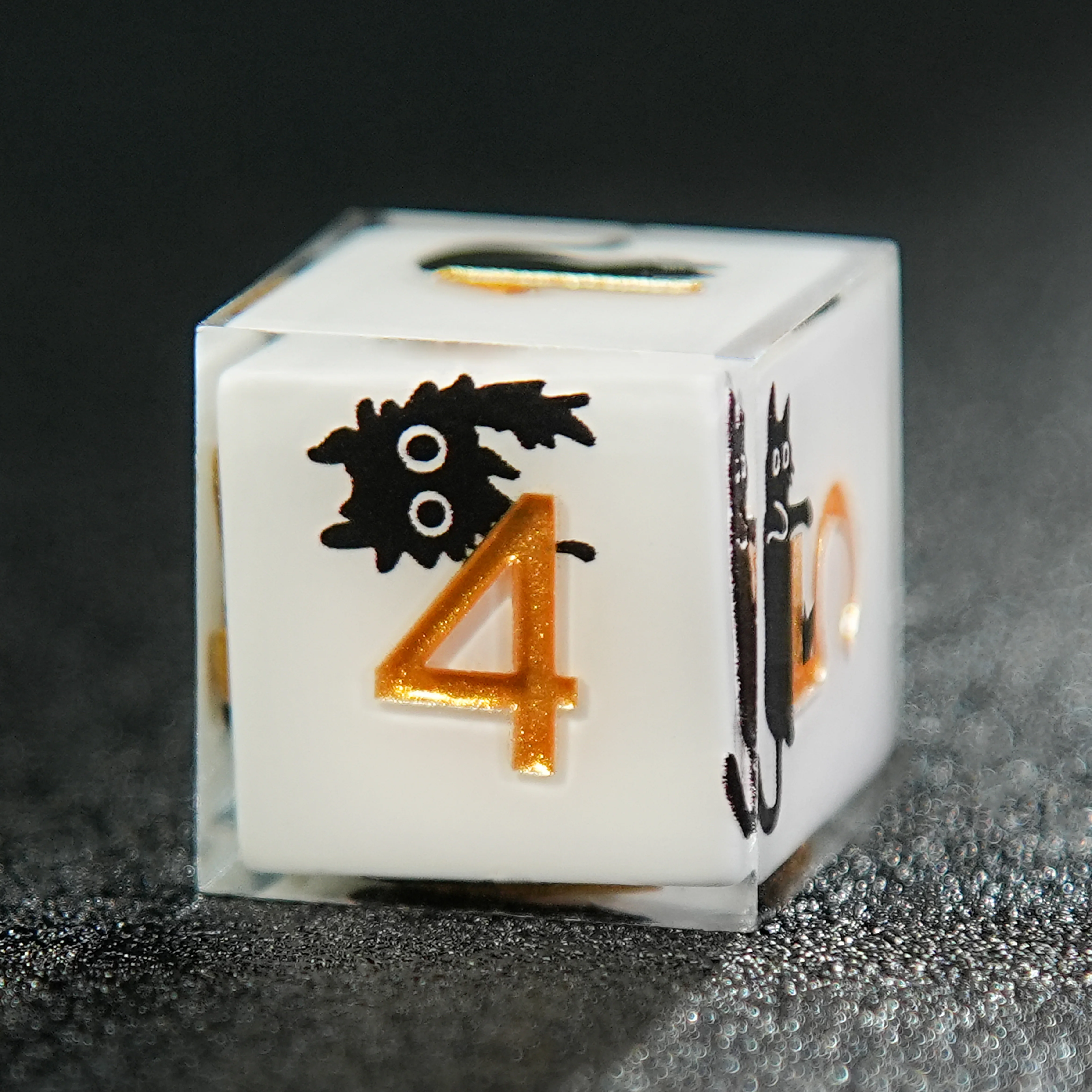 1-7pcs Resin Dice Set With Box Watermelon Series Milk Cat Set D&D Dice DND Sharp Edge Dice Polyhedral Dice Dungeons and Dragons