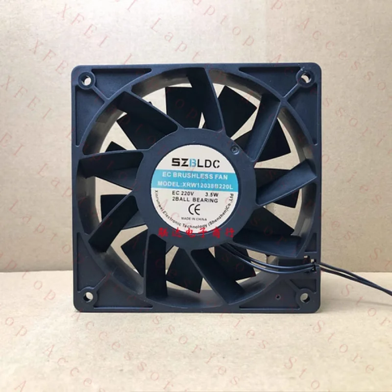 

F for SZBLDC XRW12038B220L EC 220V 3.5W 120x120x38mm Cabinet Cooling Fan