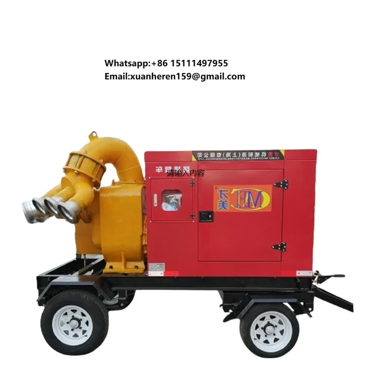 30kw 45kw 60kw 70kw Mobile Agricultural Irrigation Diesel Engine Water Pump Self Priming Centrifugal Pump