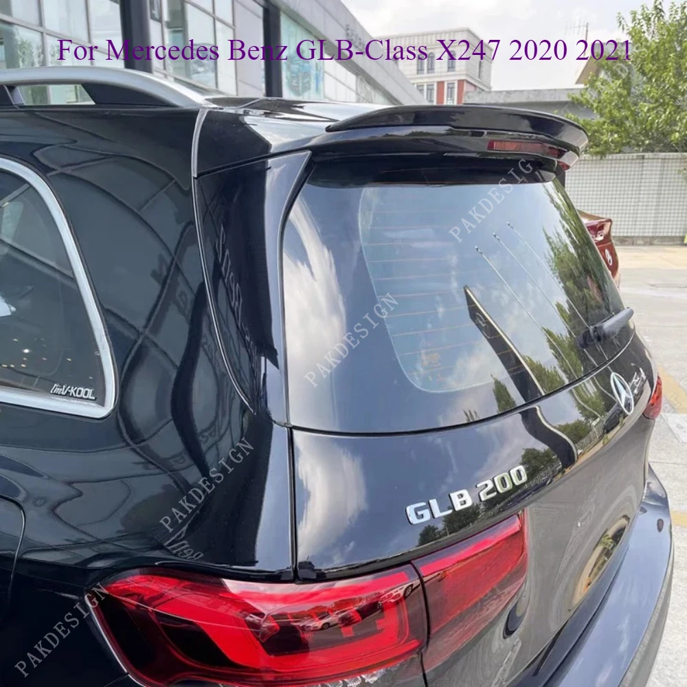 Car Rear Roof Lip Trunk Spoiler Wing for Mercedes Benz GLB-Class X247 GLB180 GLB200 GLB35 AMG 2020 2021  ABS Accessories Tuning