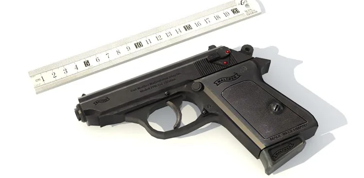 Pistola modello di carta 3D 007 pistole PPK giocattolo fai da te fatto a mano