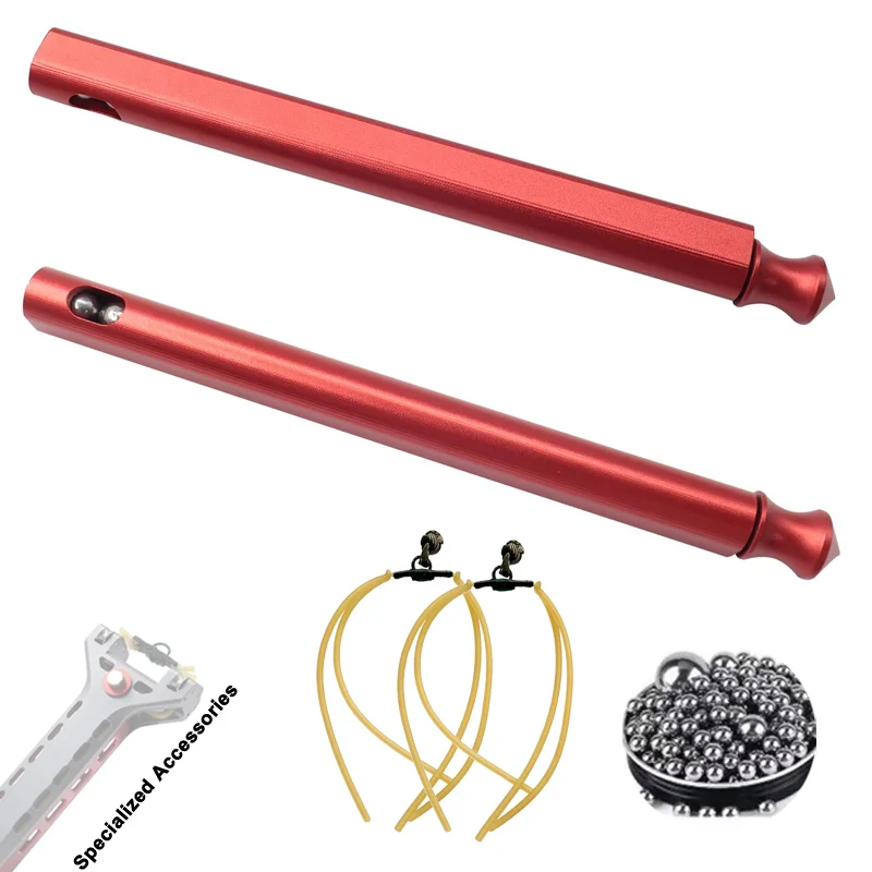 New Type Repeating Slingshot Magazine, Aluminum Alloy Ammo Holder, G5 4-Strand Rubber Band Built-in Magnet