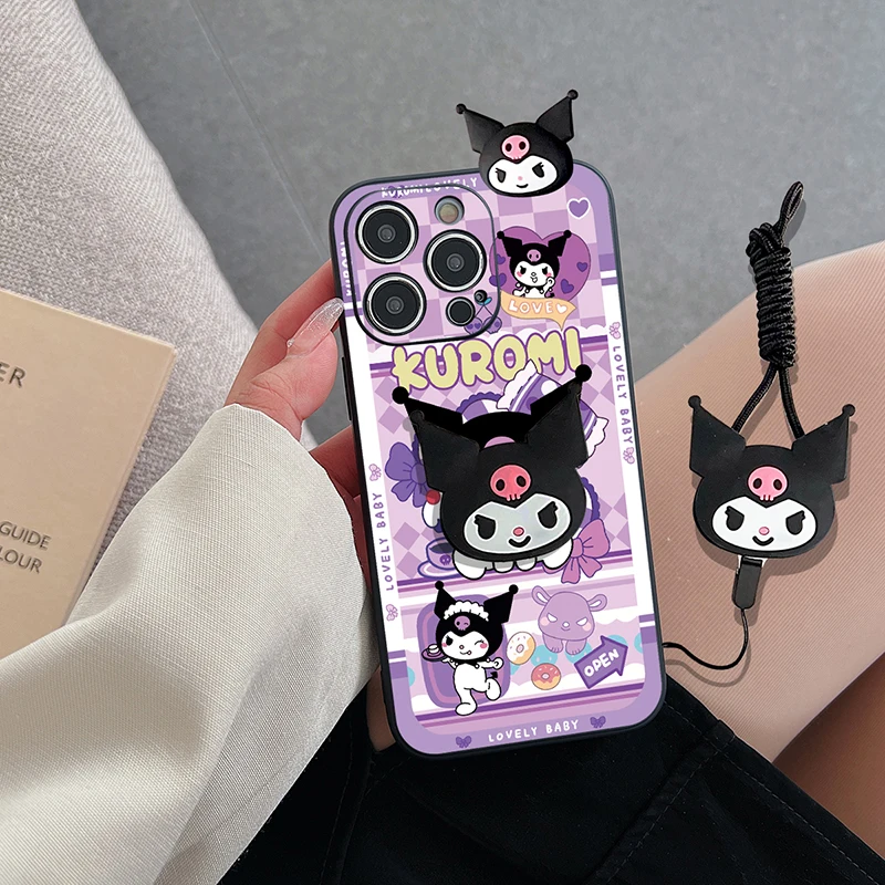 Cute 3D Kuromi Cartoon Tpu Case For Realme C53 C25 C21 C21Y C25Y C20 C51 C12 C15 C30 Note 50 C55 C33 C35 C67 C31 12 Pro Cover