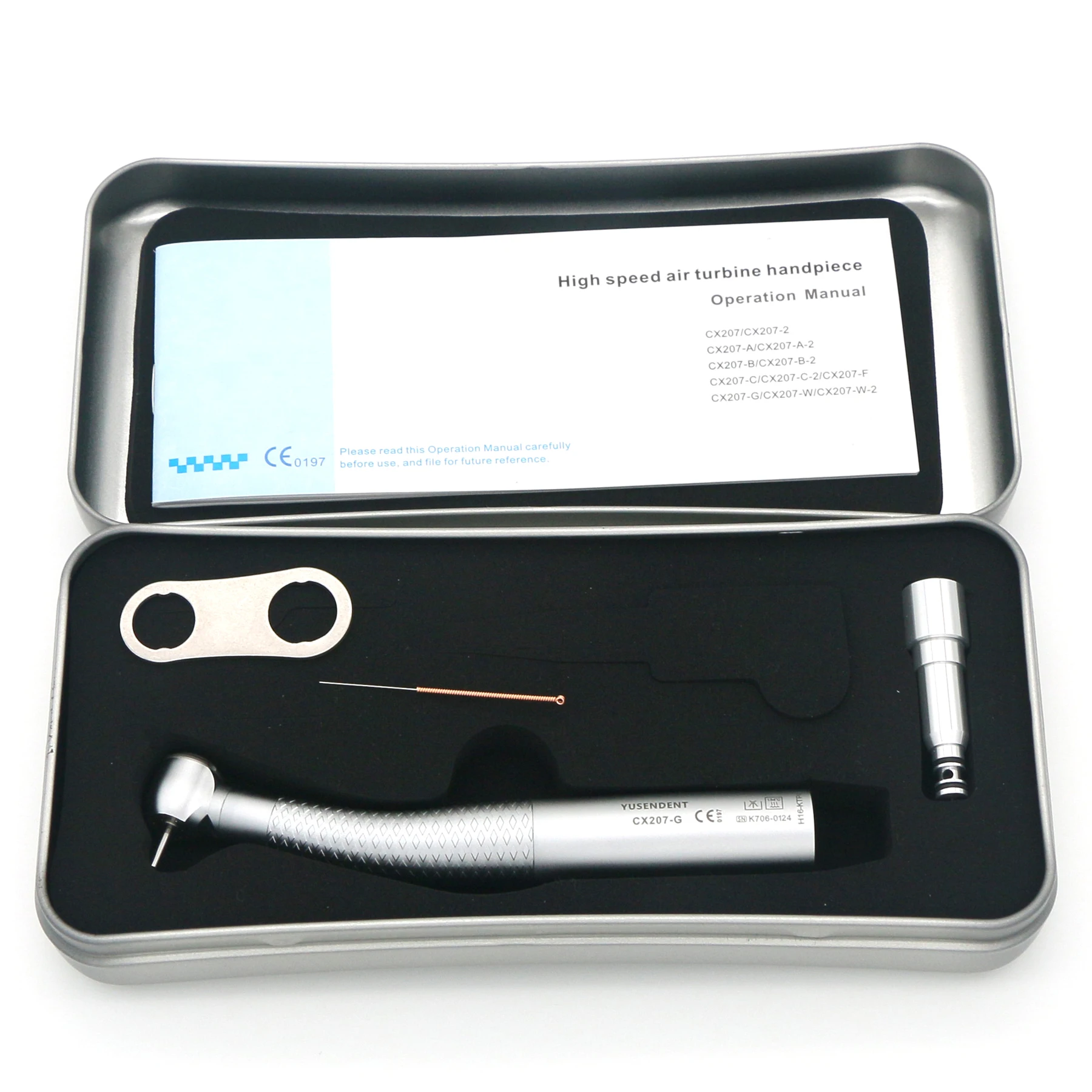

COXO YUSENDENT Dental Turbine High Speed Handpiece Fiber Optic Powerful LED For KAVO Multiflex Coupling
