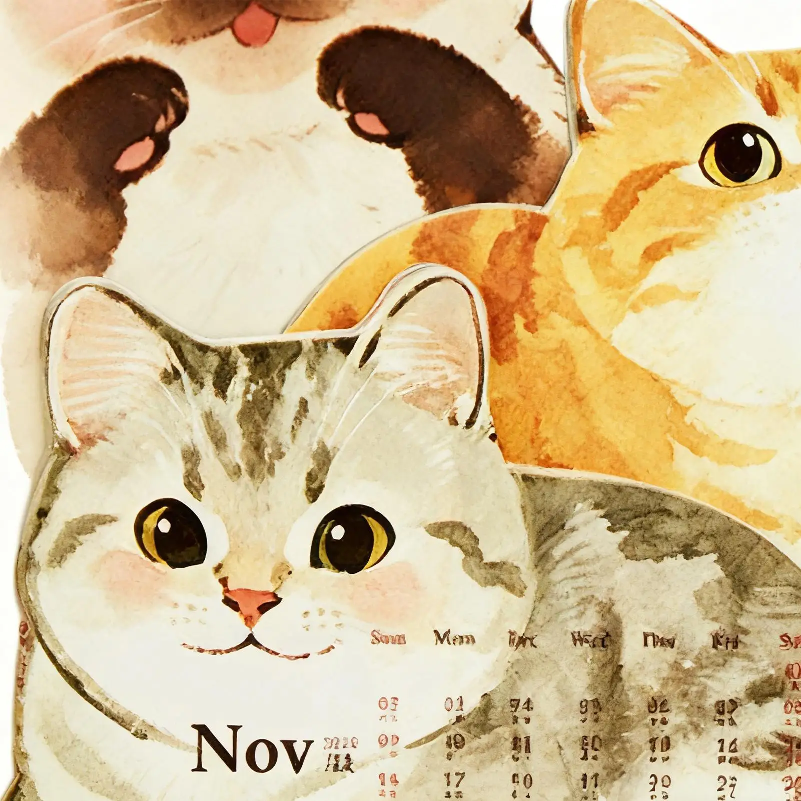 

Настольный календарь на 2026 год, милые кошки, собаки, узор, планировщик, настольный календарь на 12 месяцев, 2026 для организации встреч, праздника