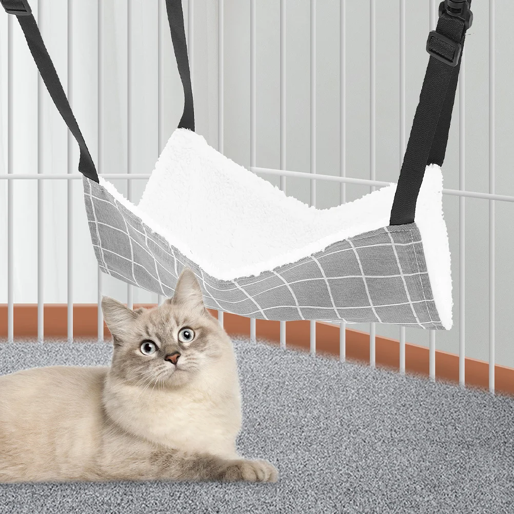 Cat Hammock Hanging Bed Soft Breathable Pet Sleeping Nest For Cage Indoor Outdoor Small Animals Easy Install Kitten Rat Hamster