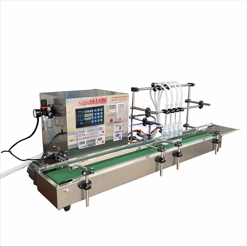 Commercial use automatic 4 nozzle bottling oil water filling machine liquid  machine