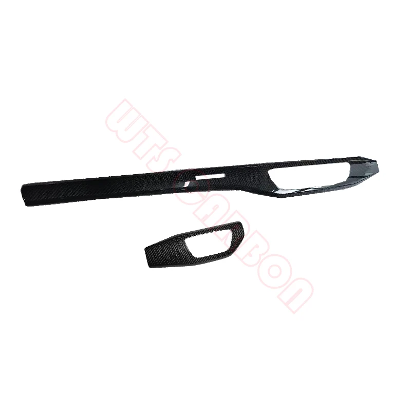 RHD only Real Dry Carbon Interior Center Dashboard Dash Cover 2pcs For Audi A4 S4 A5 S5 RS5 Sportback B9 2017-2021