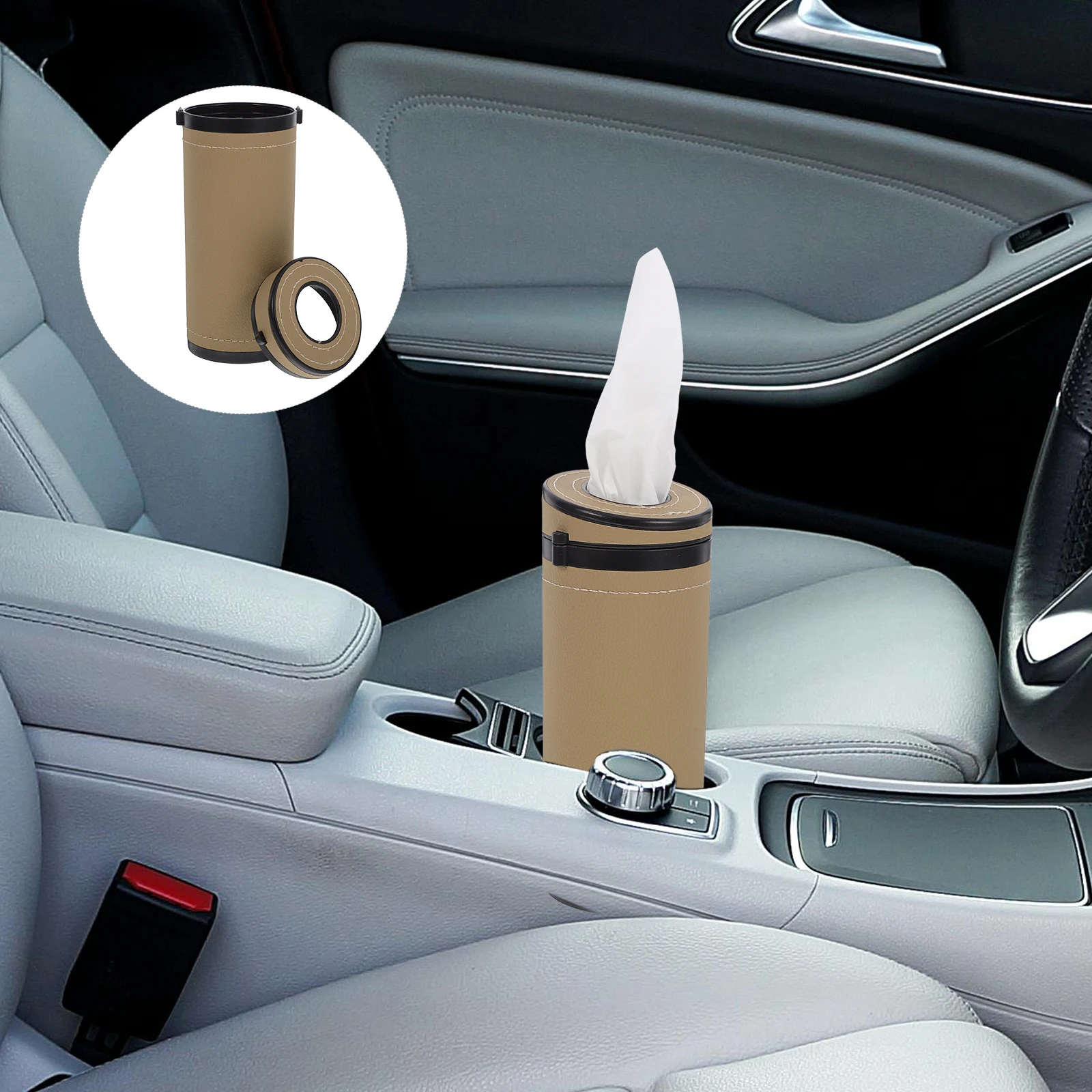 

Car Holder Paper Towel Storage Organizer Stand Case Small Refillable Tissue Box Portable Tissue Paper Towel Holder