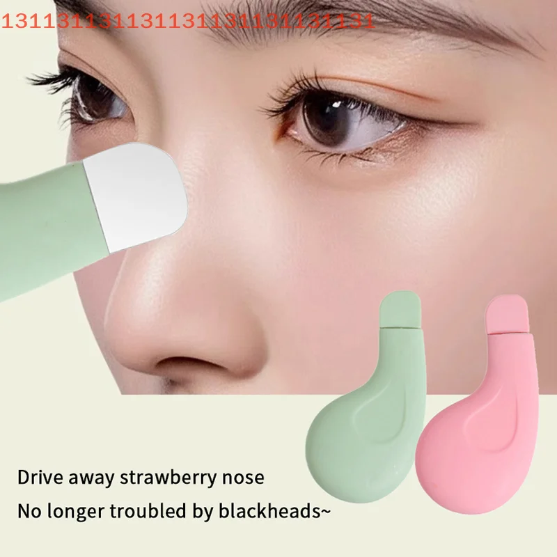 التطهير العميق الوجه مكشطة الأنف مزيل الرؤوس البيضاء العناية بالبشرة الوجه ملعقة الفولاذ المقاوم للصدأ الوجه أداة إزالة الرؤوس السوداء #4