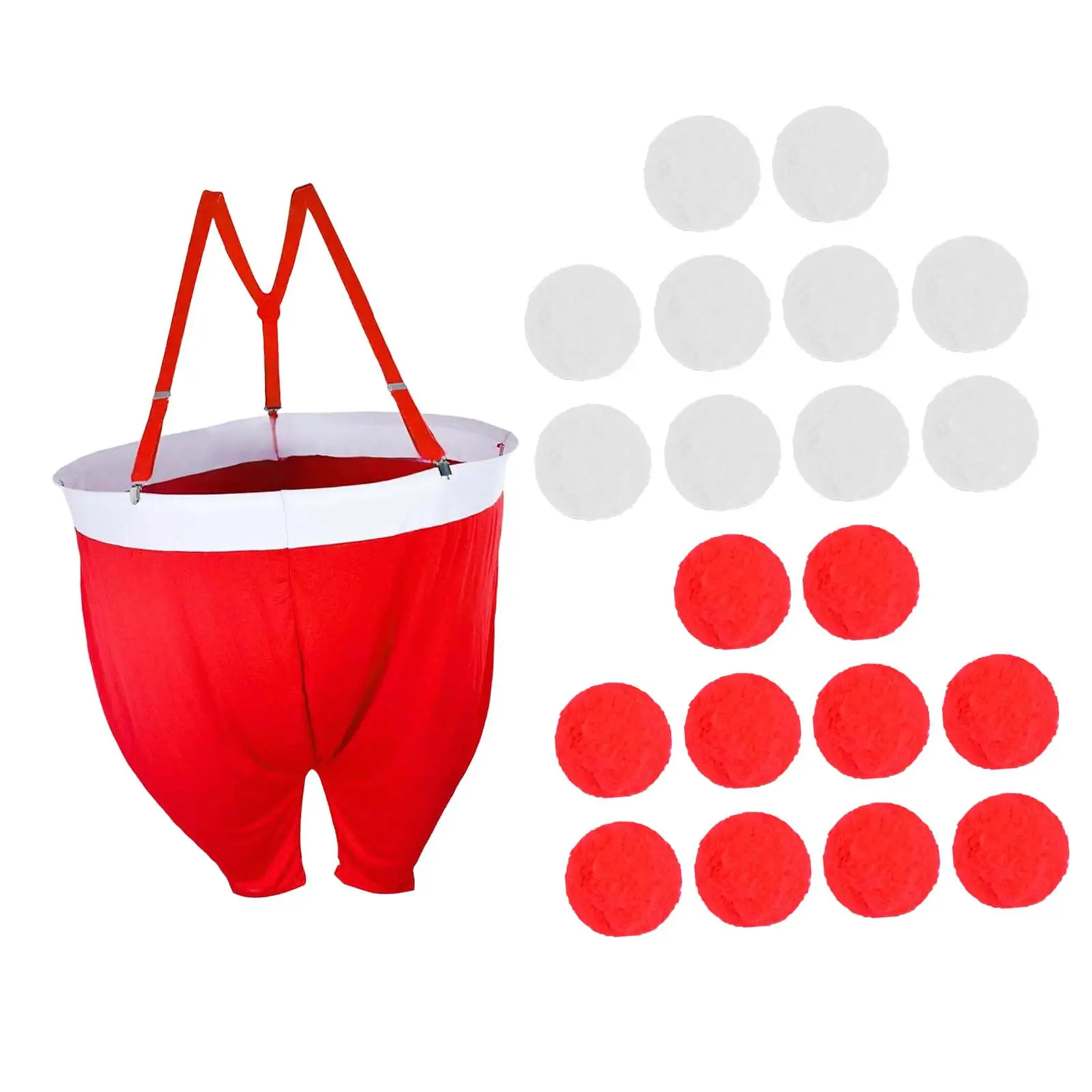 サンタパンツ クリスマス雪玉付き サンタ巨大パンツ 面白いクリスマスデコレーション