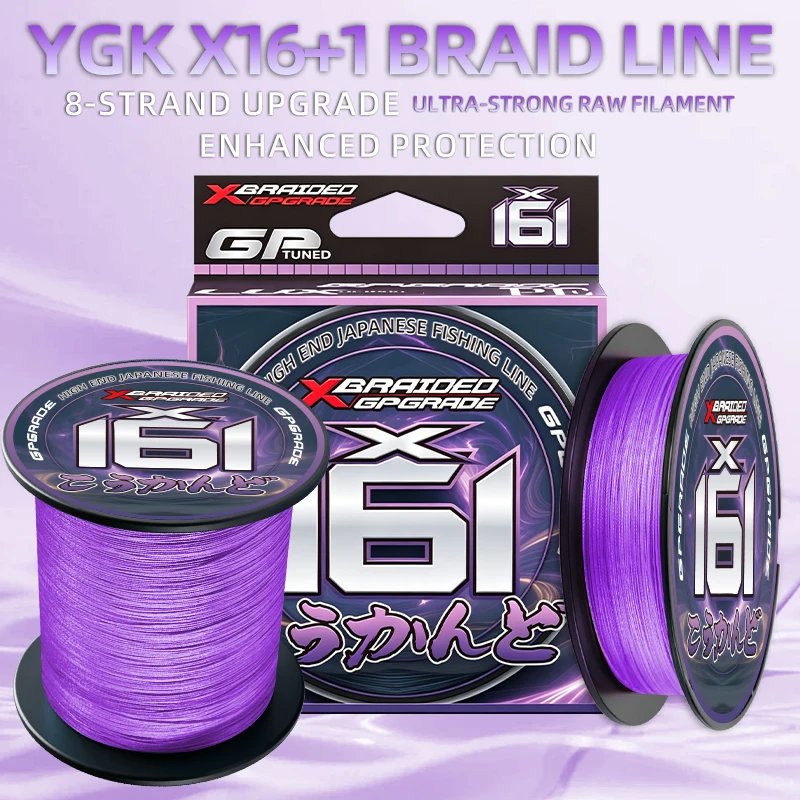 YGKX 16-Strang Angelschnur 100/150/200/300/500M Geflochtene PE Angelschnur Starke Angelschnur Multifilament Langlebiges Angelzubehör