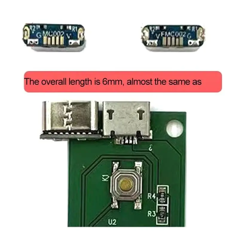 A31T Micro USB to Type-C Adapter DIY Modification Accessories Upgrading Charging Port for Old Electronic Products FMC002 5Pcs