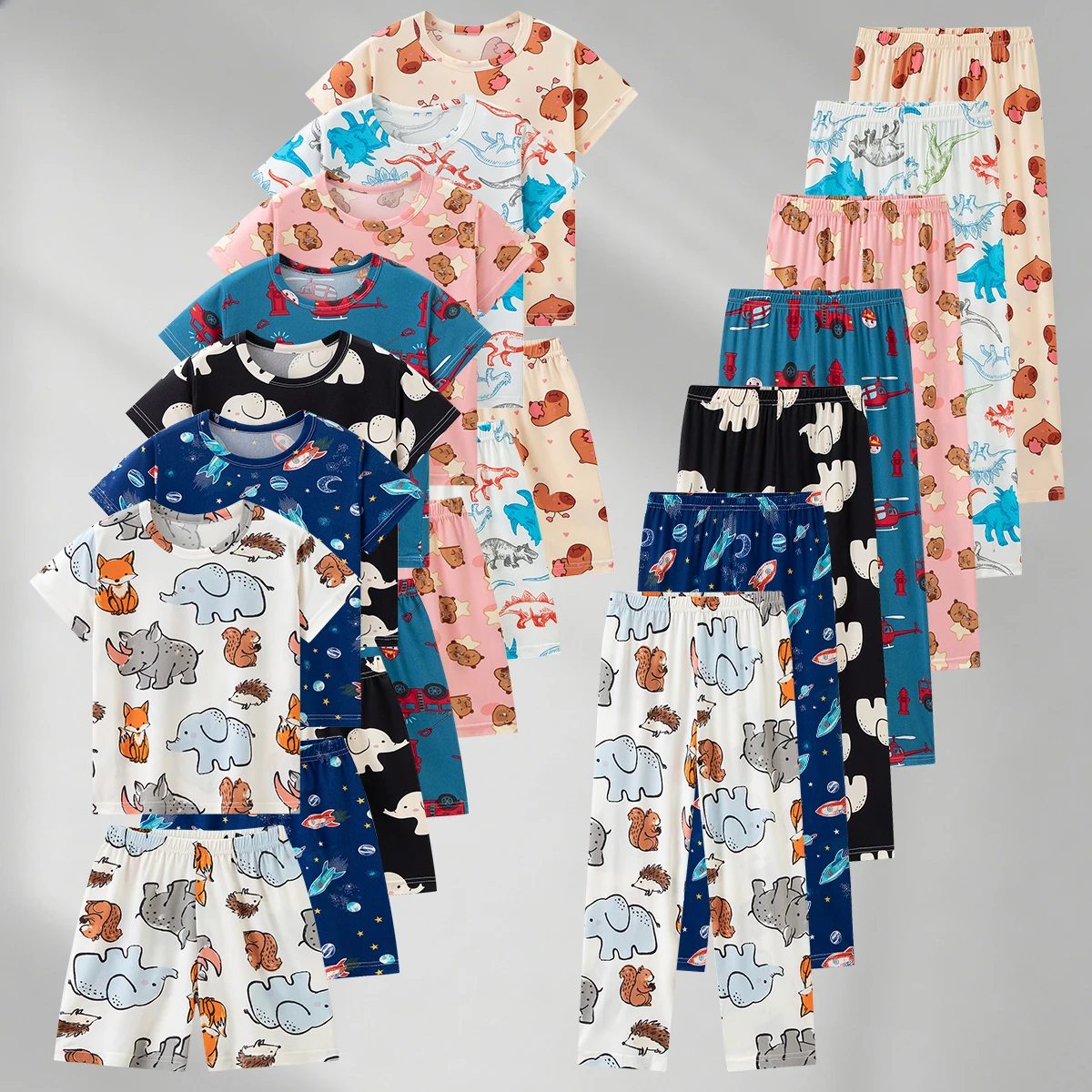 conjunto-infantil-de-3-pecas-pijama-e-roupa-de-dormir-estampados-para-o-verao-–-confortaveis-para-usar-em-casa-respiraveis-e-que-absorvem-a-umidade-–-conjunto-moderno