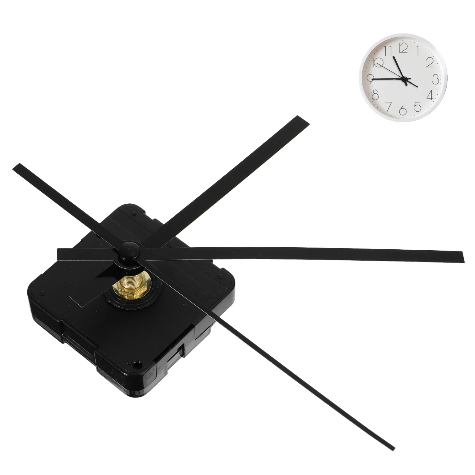 

Clock Mechanism Kit Silver Short Shaft Hands Mechanical Parts Silent Insert Quartz Movement