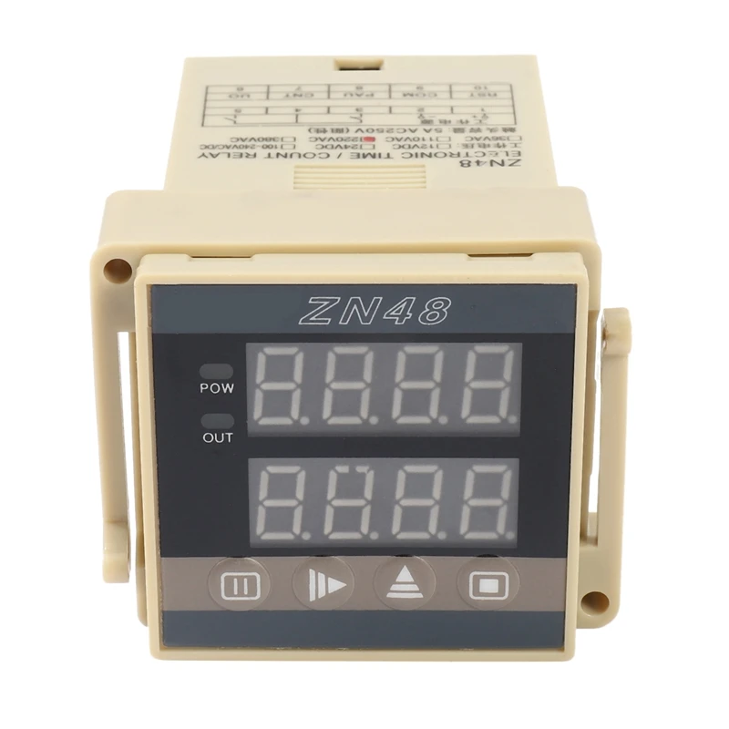 ZN48 AC220V Digital Time Relay Counter Multifunction Rotating Speed Frequency Meter