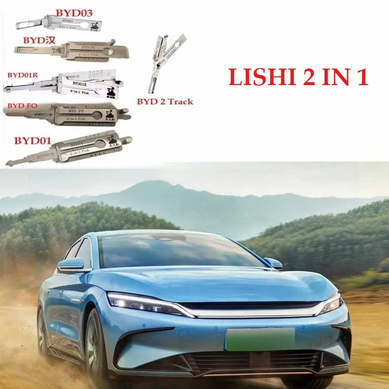 

1PCS Tool Lishi 2in1 for BYD01/BYD03/BYD01R/BYD FO/BYD Han /BYD 2 Track /Pick for BYD Han Song L Tengshi Lockpick Decoder Tang