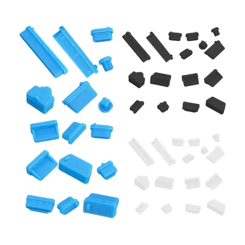 16 Uds tipo C tapón antipolvo puerto de carga USB Protector cubierta de silicona para accesorios de teléfono inteligente Samsung