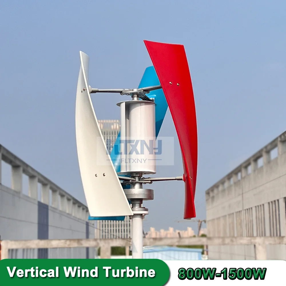 Wind Generator 1500w Inner Air Duct 1000w Small Free Energy Wind Turbine Power Permanent Maglev 12v 24v With MPPT Controller