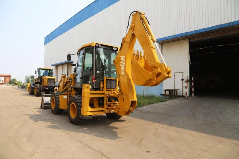 Retroescavadeira articulada compacta, Front End Loader Machine, Farm, China melhor fabricante, preço pequeno, novo, ERB30-25 2.5ton