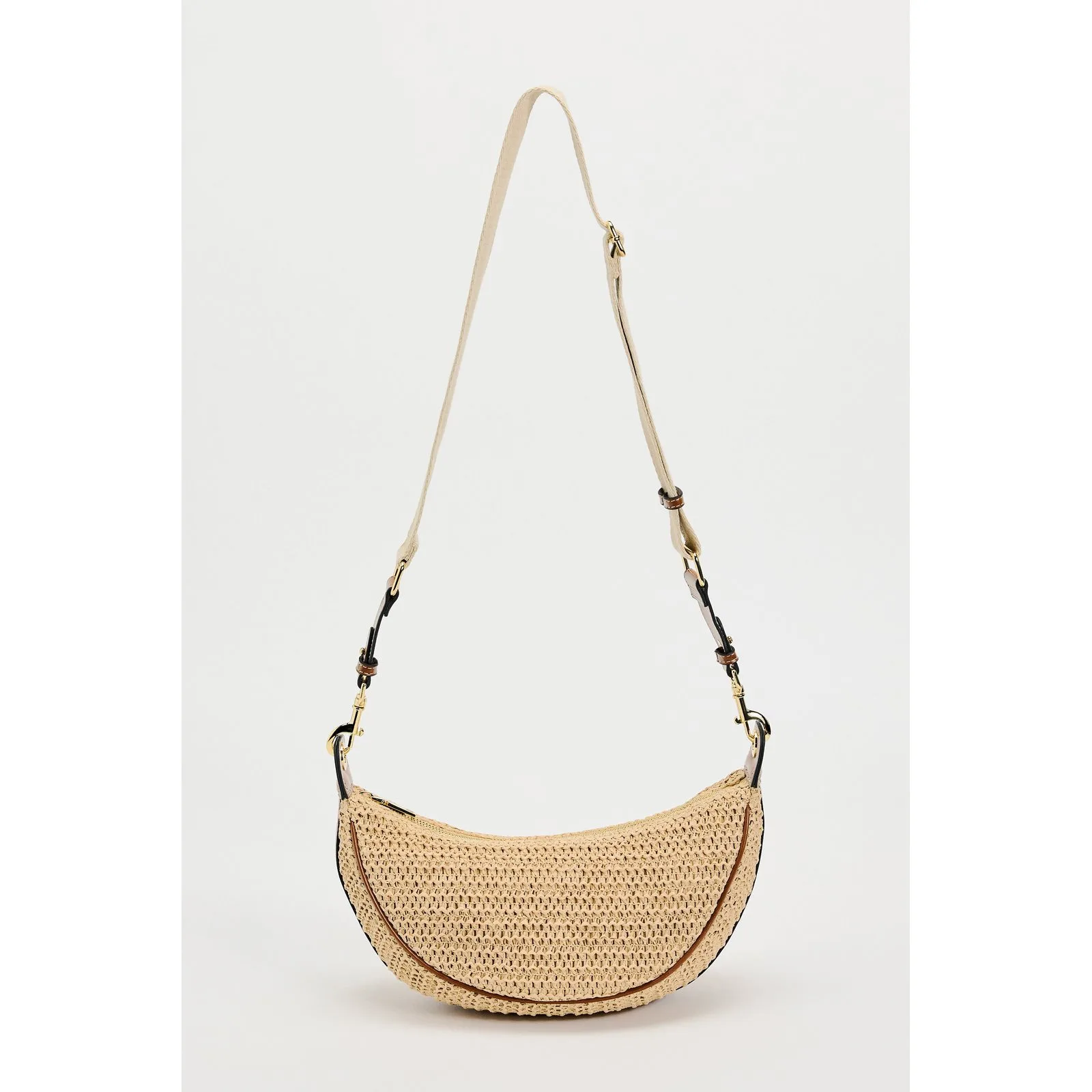 فيفي البوهيمي حقائب القش المرأة حقائب الكتف الحياكة حقيبة اليد حقيبة يد سيدة عادية نصف القمر المتسوق المحافظ