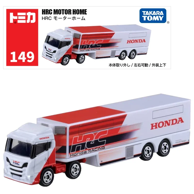 Takara Tomy Tomica Long Type Tomica No.149 HRC Motorhome Car Alloy Vehicle Diecast Metal Model Kids Xmas Gift Toys for Boys