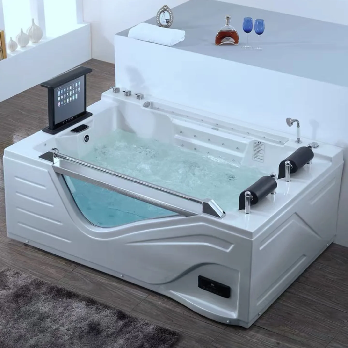 

Acrylic Massage Bathtub Portable Bathtub Hot Swimming Spa Balneo Jets whirlpool Bathtub