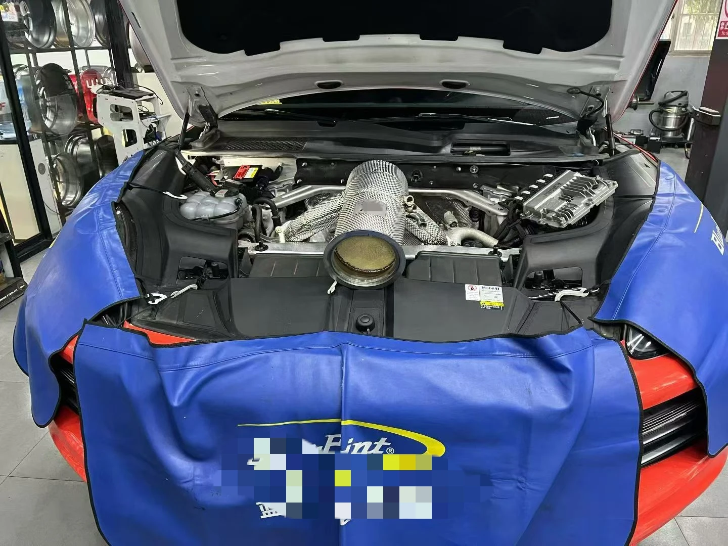 ACE Edelstahl-Auspuff-Renn-Downpipe für Porsche Cayenne 9Y0 3.0T Hochleistungs-Auspuffanlage mit Hitzeschutz-Auspuffrohr – Detail 11