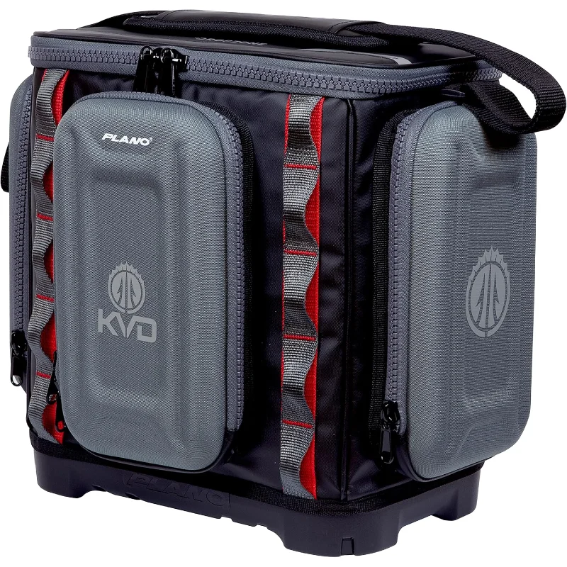 

Plano KVD 3600 Signature Series Tackle Bag, Black with Red Stitching, Includes 3 Stowaway Utility Boxes