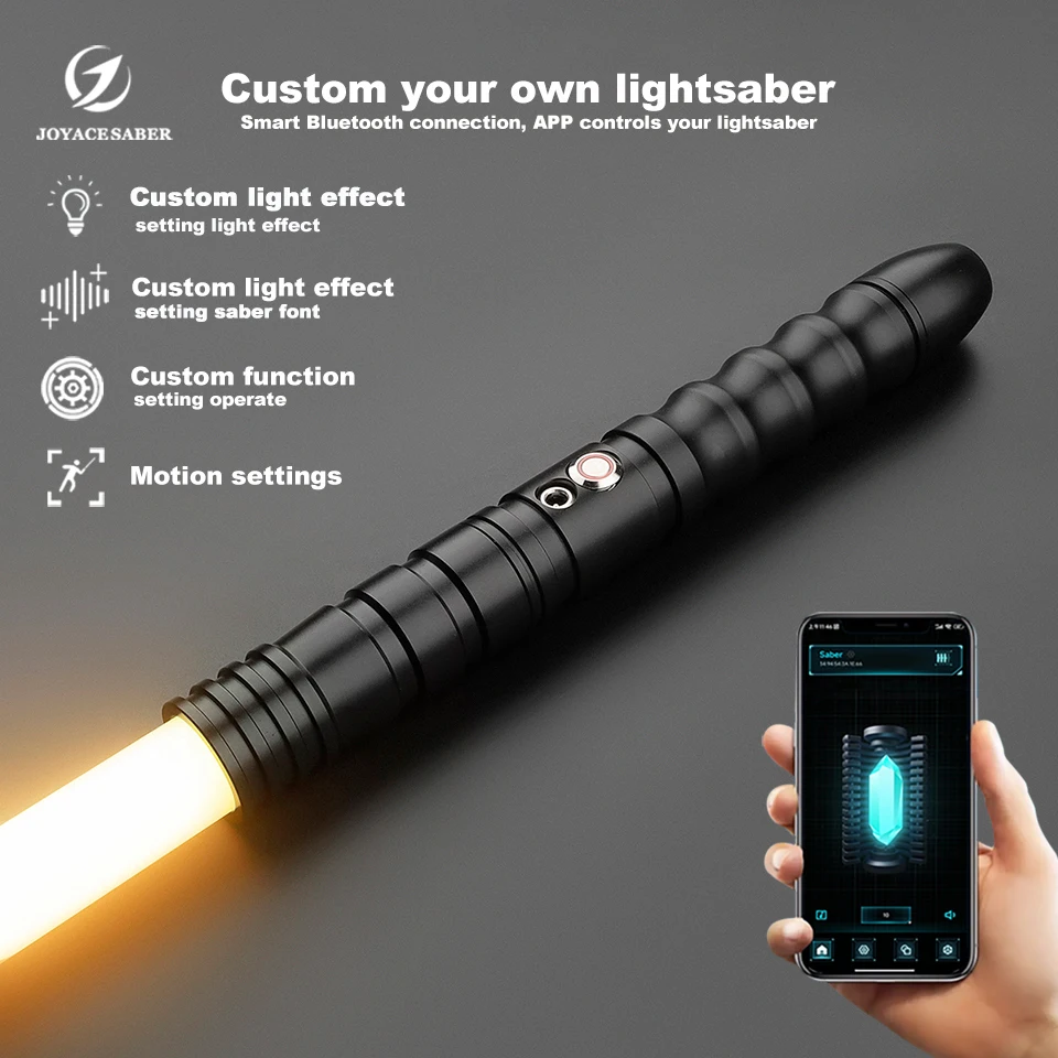 Lightsaber Jedi Neopixel Light Saber Xenopixel Laser Sword Cosplay Heavy Dueling Unlimited Colors Luminous Cosplay Toys Joyace