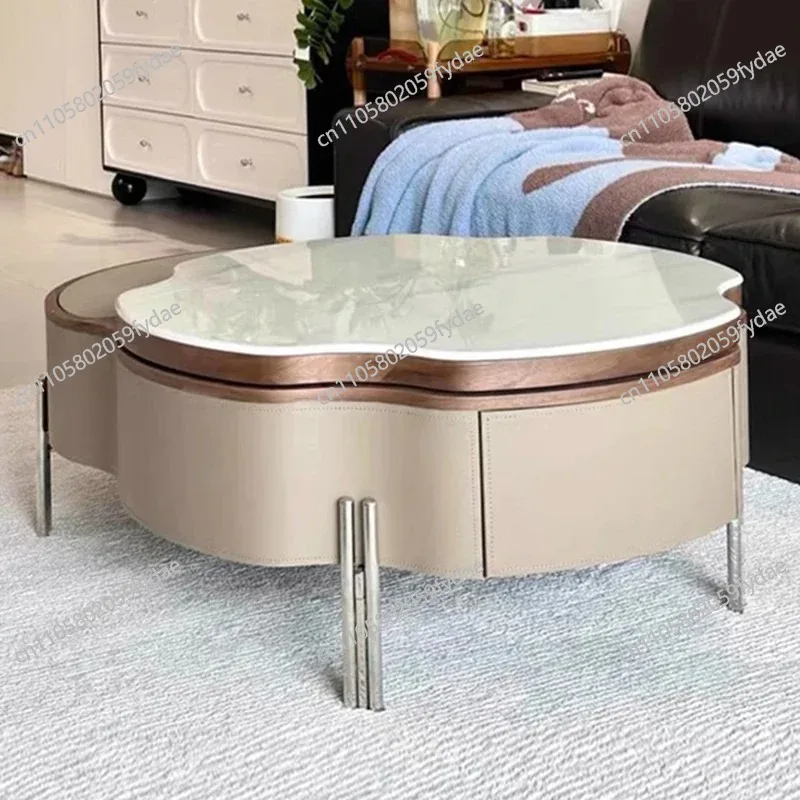 Accessories Storage Coffee Table Nordic Luxury Delicacy Quality Coffee Tables Trendy Universal Mesa Auxiliar Trendy Furniture