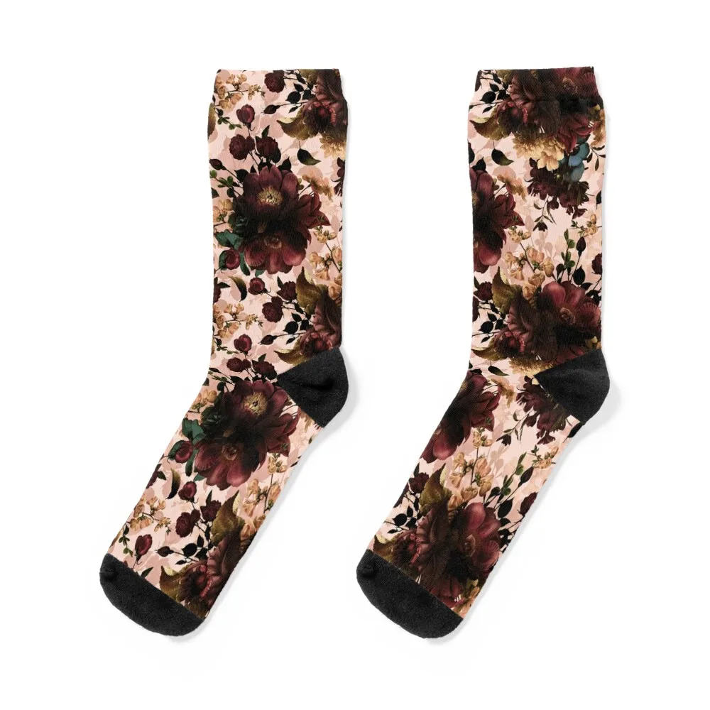 

Moody florals - Mystic Botanical Night Garden 11 Nightgarden Socks golf ankle gym Socks For Men Women's