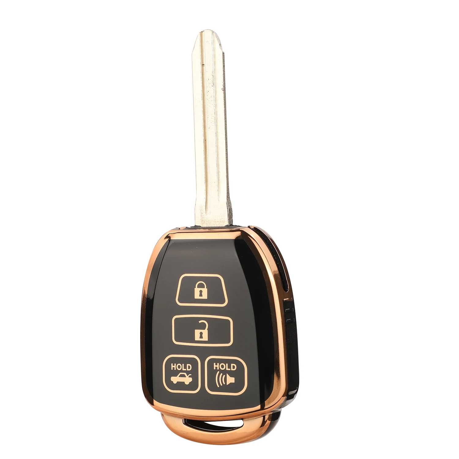 jingyuqin 4BUTTONS Remote Arrival TPU For Toyota Tacoma Combo TACOMA RAV4 KLUGER HIGHLANDERCar Key Shell Case Fob