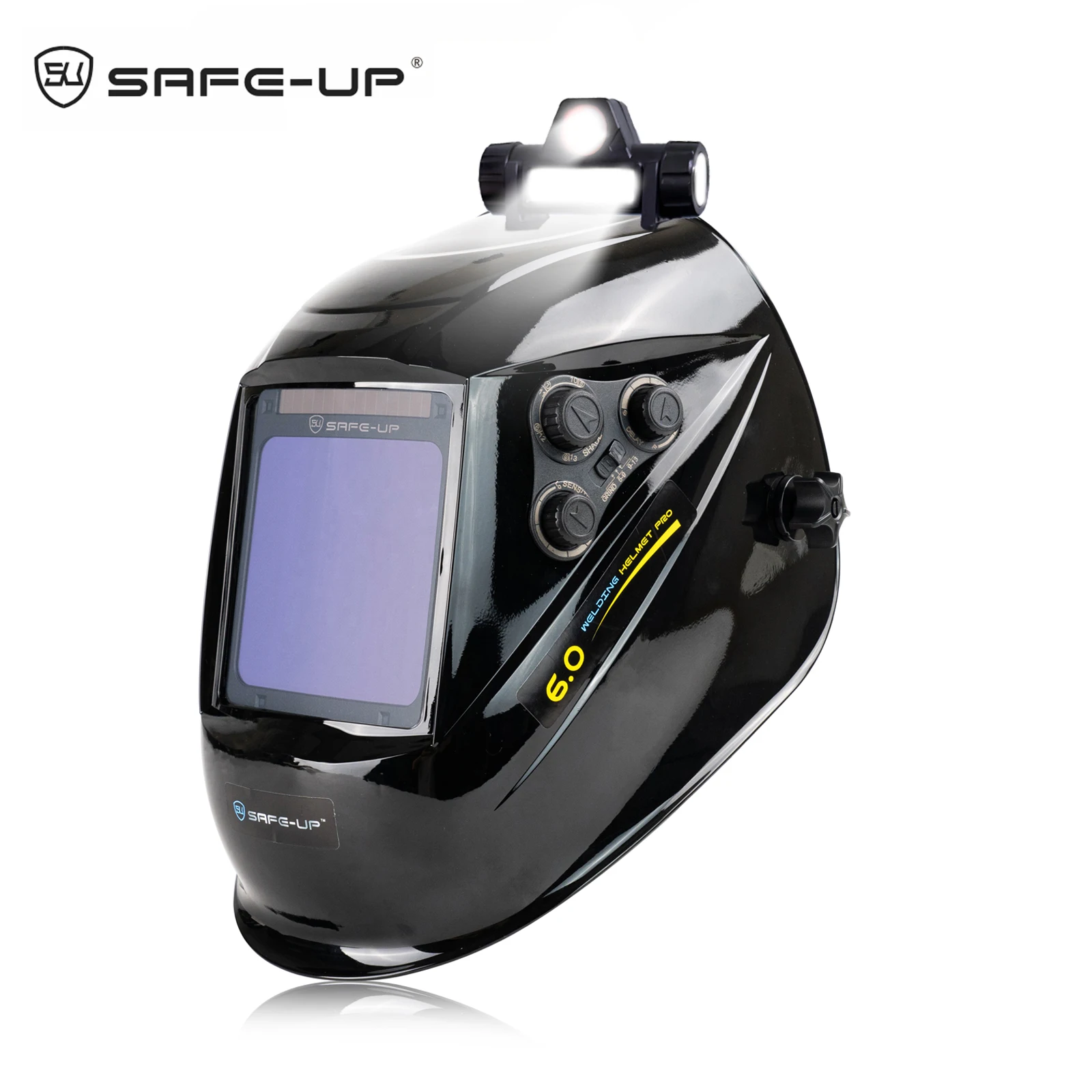 SAFE-UP MIG MAG TIG TRUE Color 4 Sensors Solar Cell Powered Auto Darkening Welding Helmet Welding Mask for Welder Machine