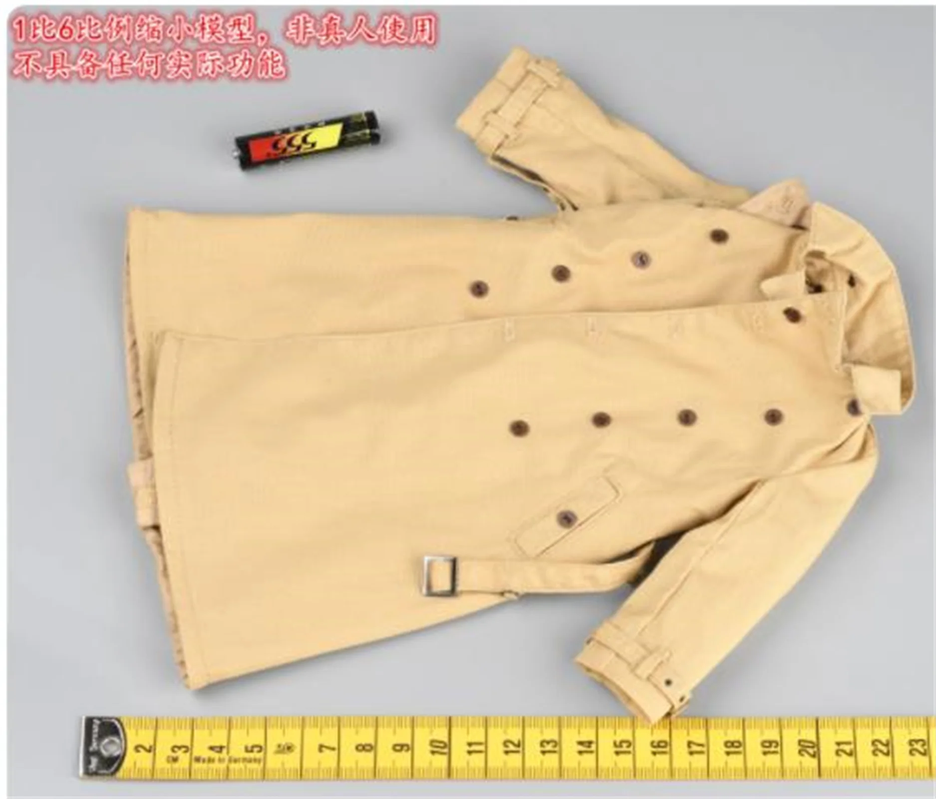 معطف مصدات الرياح لـ DID B11012 العقيد البريطاني B 1917 1/6th مقياس عمل الشكل 12 "r لجسم شخصيات الحركة 1:6