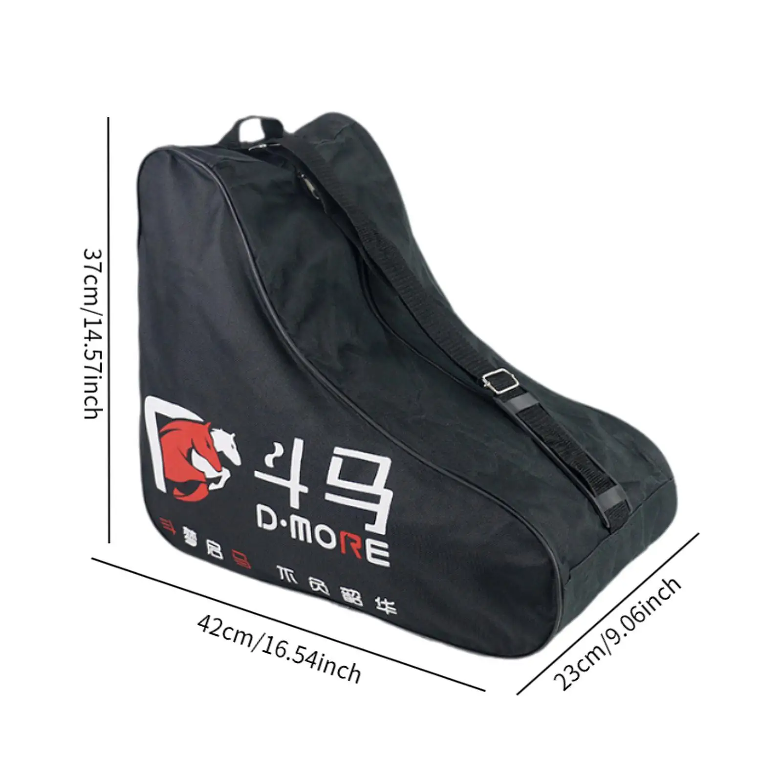 

Lightweight Roller Skate Carry Bag Adjustable Shoulder Strap Waterproof Sports Shoe Organizer for Skating and Skiing