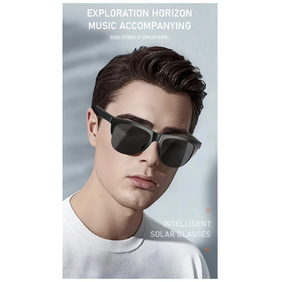 Neue Smart Bluetooth V5.3 Sonnenbrille Brille Anruf Outdoor Sport Kopfhörer HIFI Schwarz Technologie Anti-Touch UV-PZZW