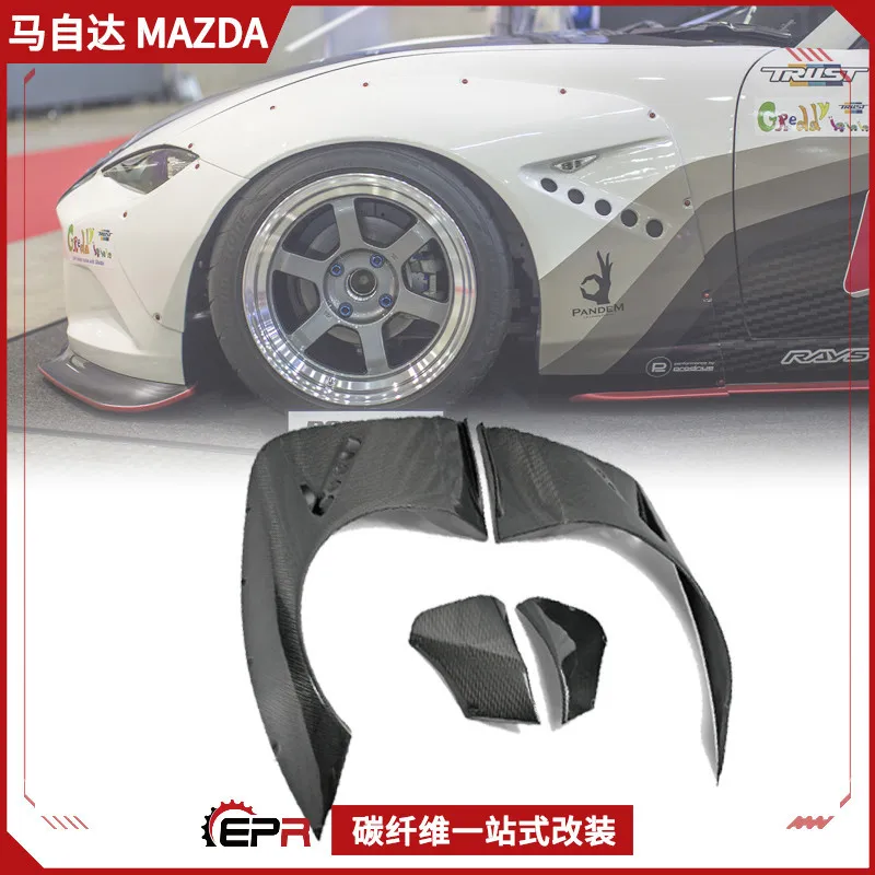 

Suitable for Miata Mazda MX5 ND5RC Carbon Fiber Retrofit, Rocket Rabbit Front Wide Body Surrounded Fender