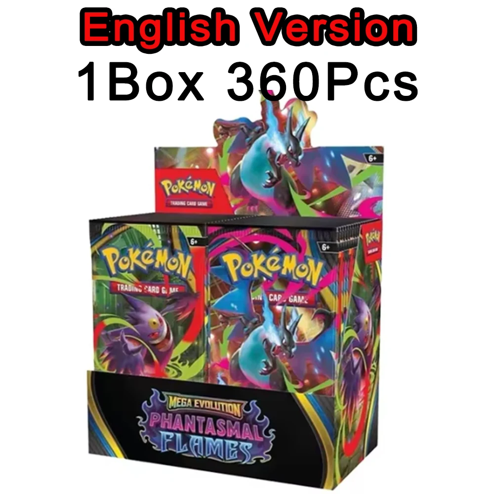 360 cartes Pokémon anglaises Prismatic Evolutions Scarlet Violet 151, boosters de combat anglais, cartes espagnoles, cadeaux