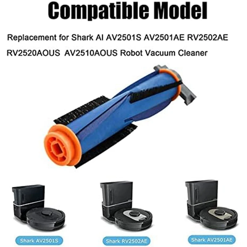 Paquete de 2 accesorios, rollo de cepillo para Shark AI AV2501S AV2501AE RV2502AE, cepillo principal, Robot aspirador