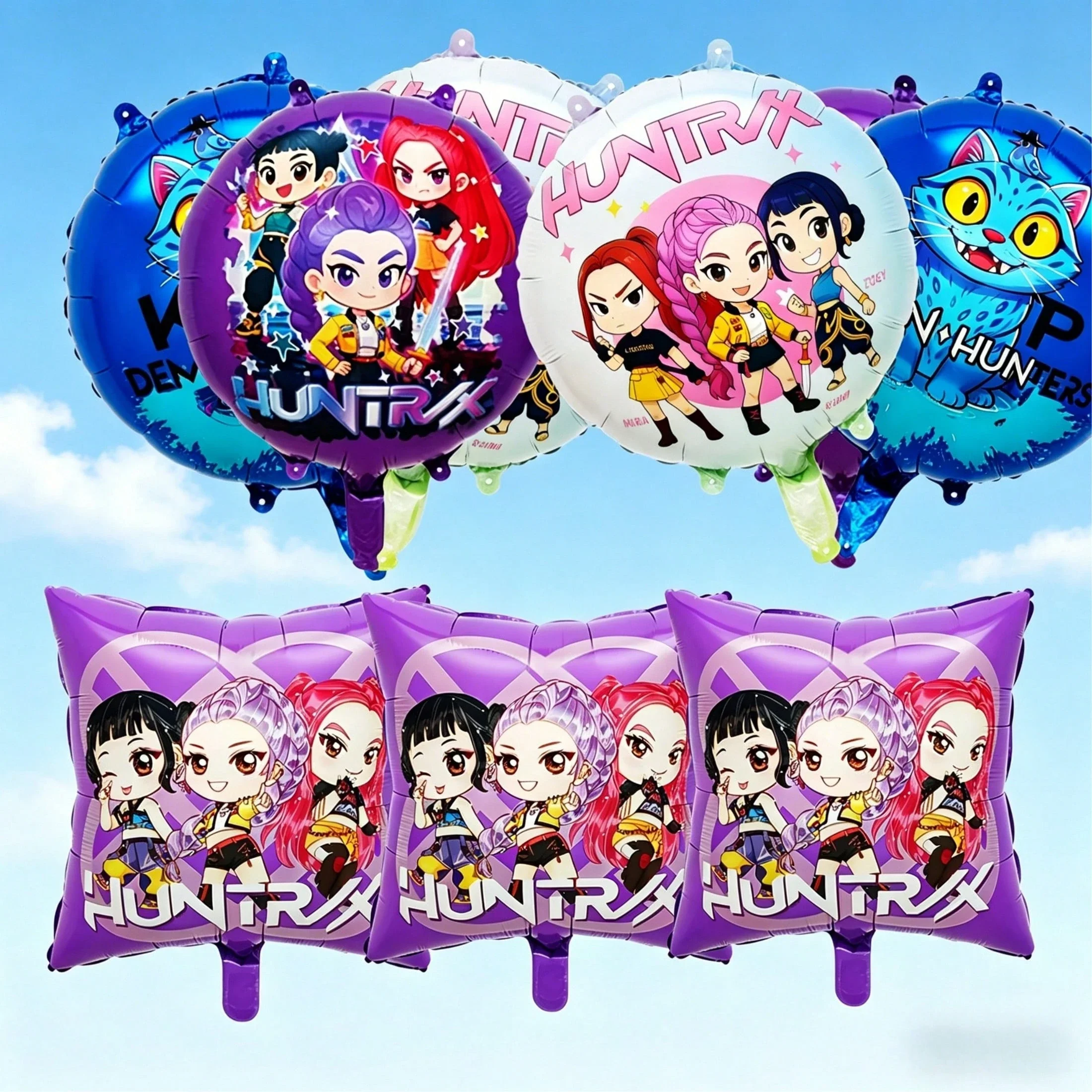 

Demon Hunting Squad K-POP Themed Cartoon & Anime Style: Festival/Party Decorations, Party Balloon Sets