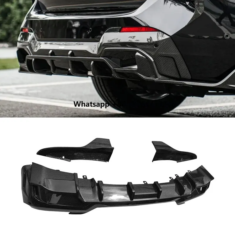 

for iX3 Rear Bumper Lip Lightweight Car Upgrade Exterior Accessory Gloss Black Rear Diffuser