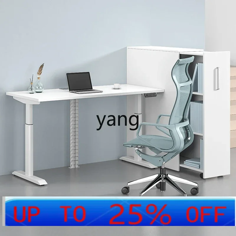 LMM simple electric lifting table intelligent standing office desk computer desktop table 5