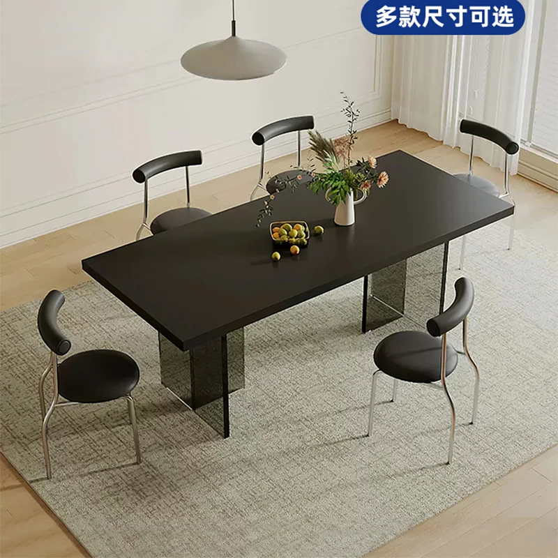 Transparent Table Dining Cafe Study Kitchen Islands Chairs Living Room Acrylic Plastic Furniture Luxury